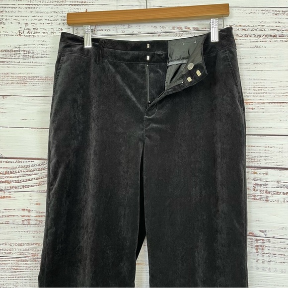 Coldwater Creek Black Faux Suede Trouser Fit Pants NWOT - Picture 2 of 16